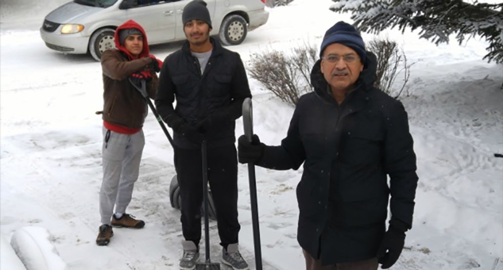 Islamic association spends Christmas clearing snow from neighborhood sidewalks