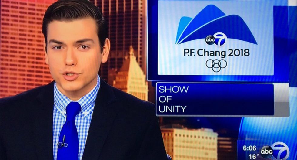 Chicago news station 'mixes up' Pyeongchang and P.F. Chang's