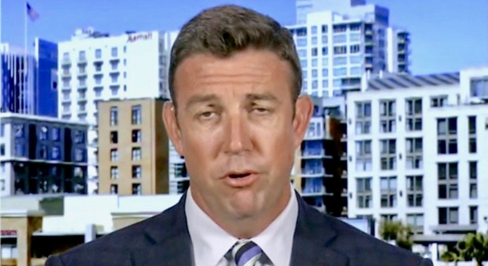 Republican Duncan Hunter smears his rival with a racist 'national security' warning -- which was written by lobbyists