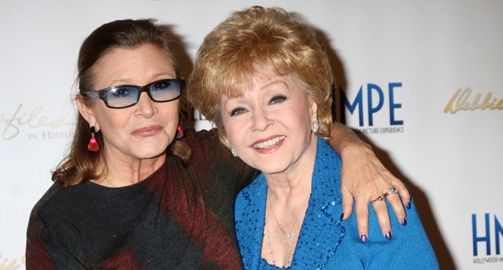 Debbie Reynolds, mother of Carrie Fisher, dies at age 84