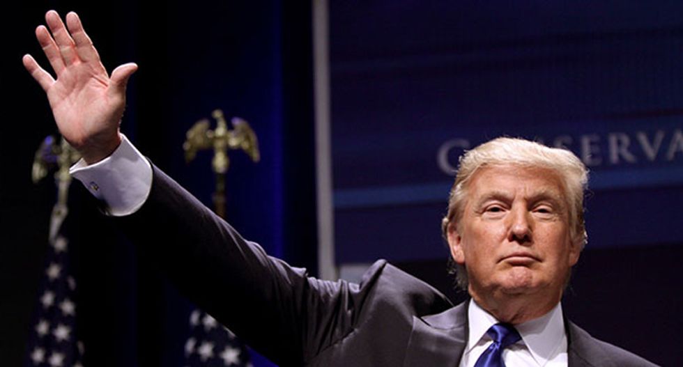 Trump packed news conference with paid staffers to cheer and jeer as he bashed reporters