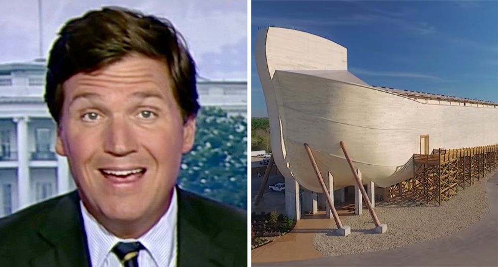 Government subsidized creationist Noah’s Ark museum one of Tucker Carlson’s last advertisers after Fox News boycott