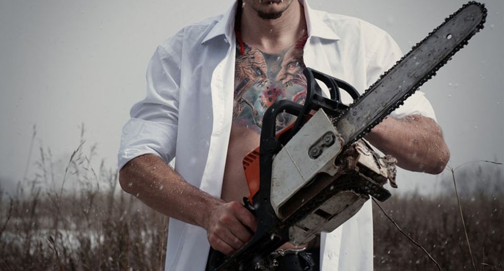 Chainsaw-wielding Florida city worker sets off police standoff in bizarre racist attack