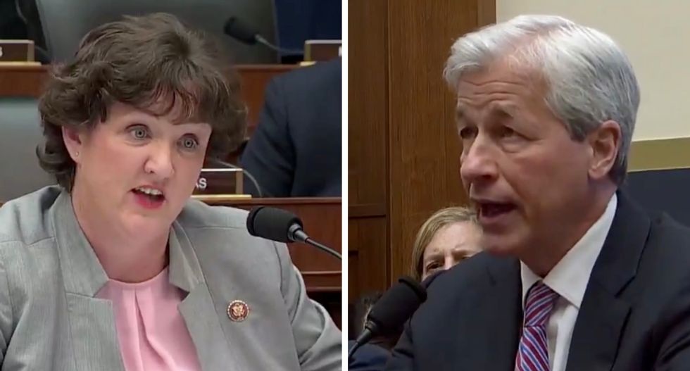 Dem corners billionaire CEO Jamie Dimon over pay disparity at JP Morgan Chase — and leaves him speechless