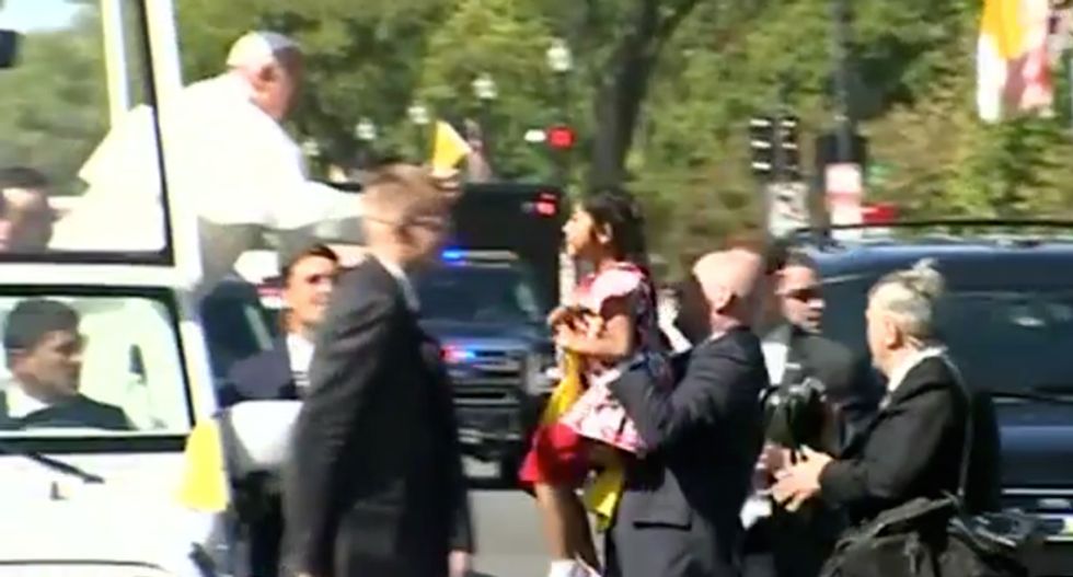 Sophie Cruz, the five-year-old girl who hugged Pope Francis, delivered a heartbreaking immigration appeal
