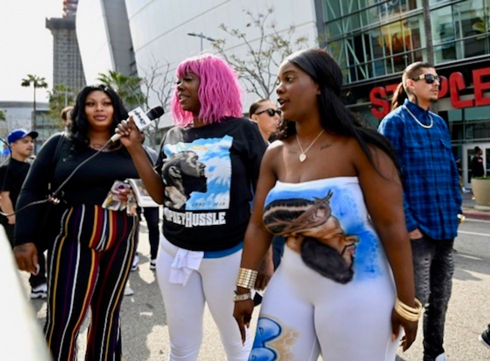 Tens of thousands remember slain rapper Nipsey Hussle