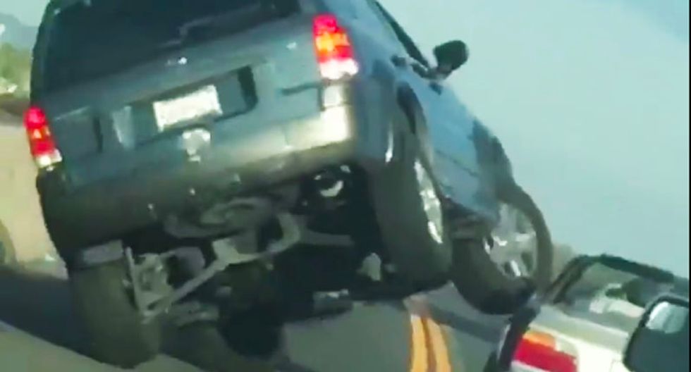 WATCH: California road rage incident results in SUV flip-over and arrest