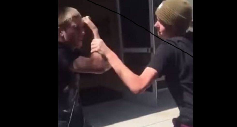 WATCH: High school student punches out bully who was attacking blind classmate