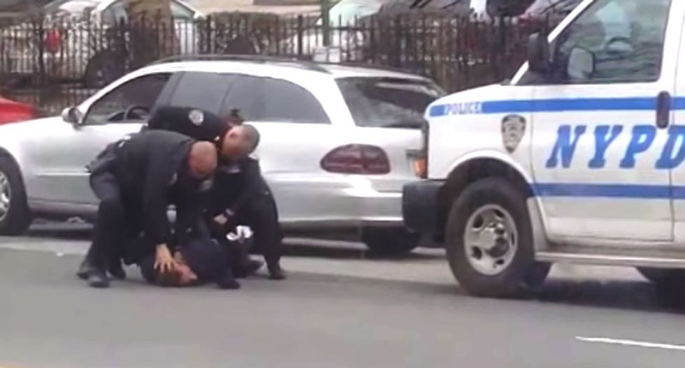 'His hands were already tied': Video captures NYPD cops violently beating Bronx man