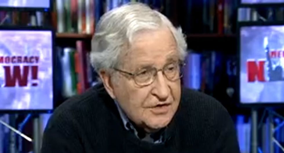 Noam Chomsky explains the value of holding your nose and voting for Hillary