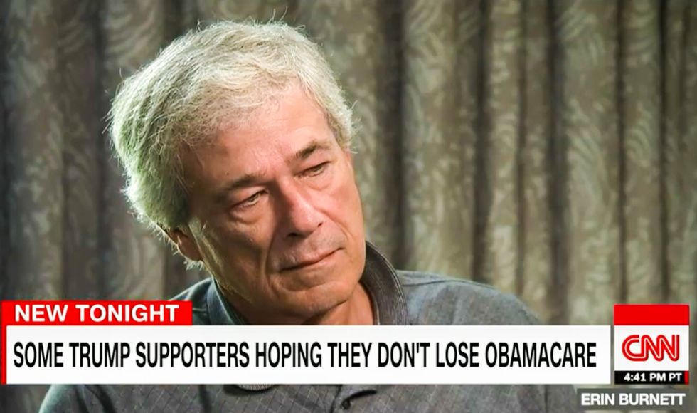 It's 'taken worry away': Trump voter says he hopes Trump doesn't take away his Obamacare