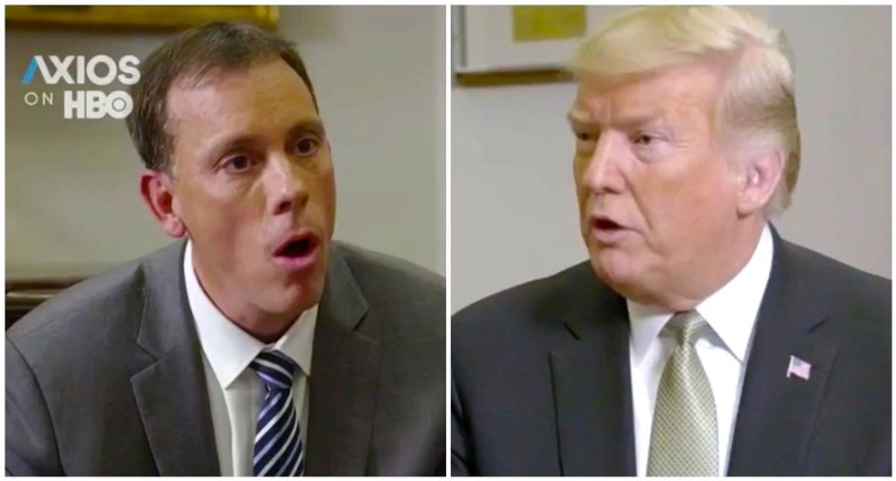 Axios reporter disturbed by how Trump ‘relaxes’ when asked whether his words inspire violence