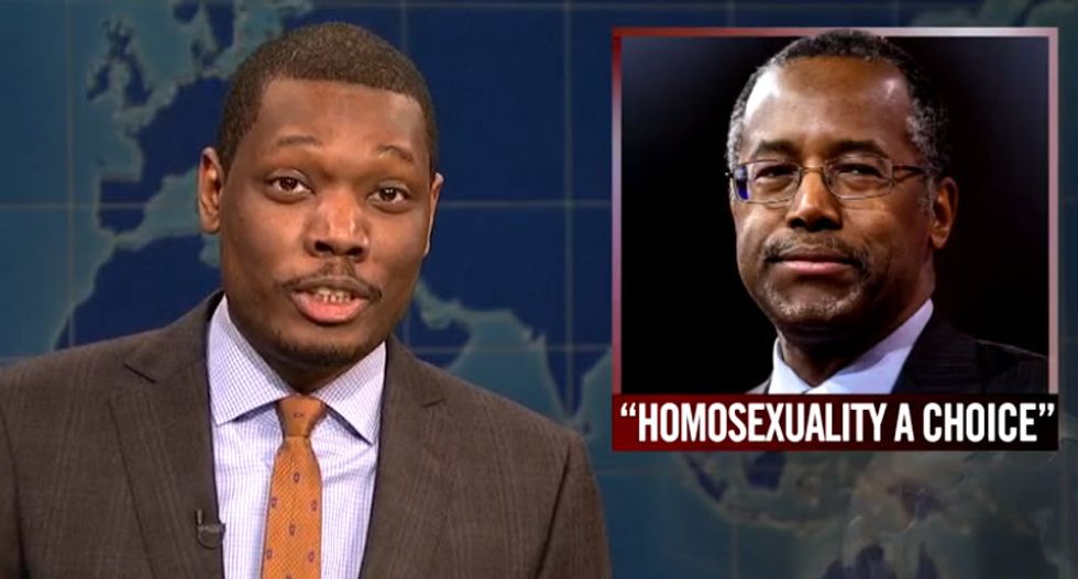 SNL rips into Ben Carson for his remarks about homosexuality — and it’s beautiful