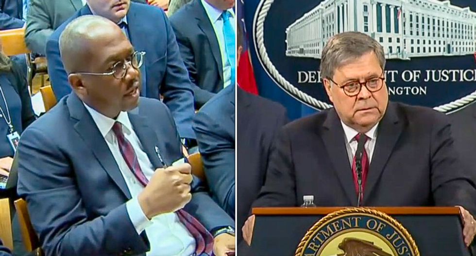 Reporter calls out AG Bill Barr to his face: 'You are acting more as an attorney for the president'