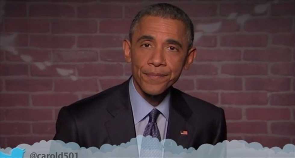 Obama admits to Jimmy Kimmel: Mean tweet about his 'dad jeans' wasn't wrong