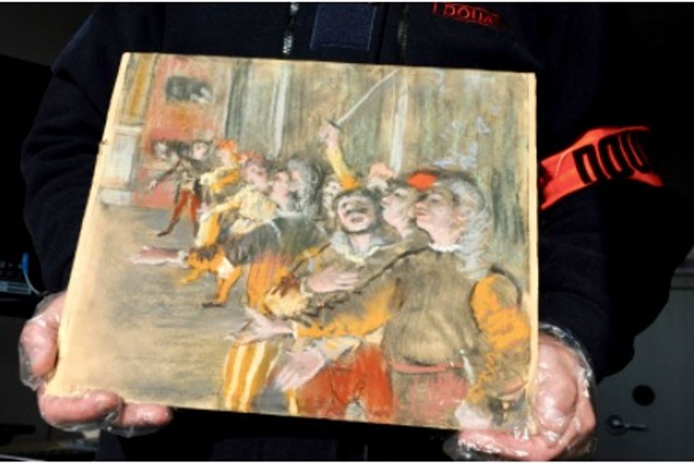Stolen Degas painting found on a bus near Paris