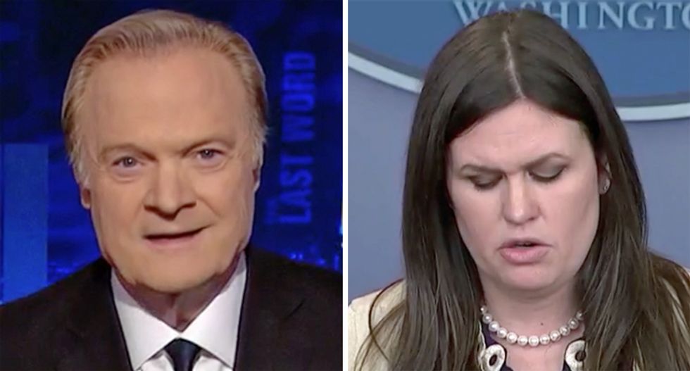 BUSTED: Lawrence O’Donnell unearthed visual proof that ‘pathological liar’ Sarah Huckabee Sanders ‘lied about her lie’