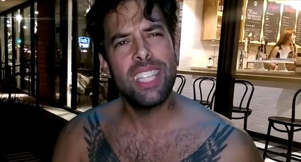 Austin attorney claims responsibility for 'white people' stickers in bizarre shirtless rants