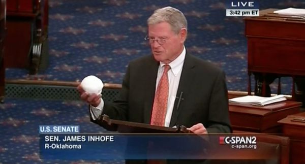 Climate change skeptic Inhofe is big recipent of funds from British Petroleum PAC