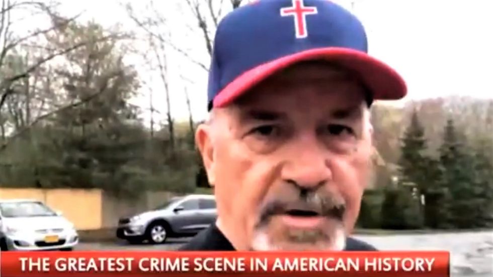 WATCH: Crazed Trump supporter stands outside Hillary's house and demands her immediate arrest