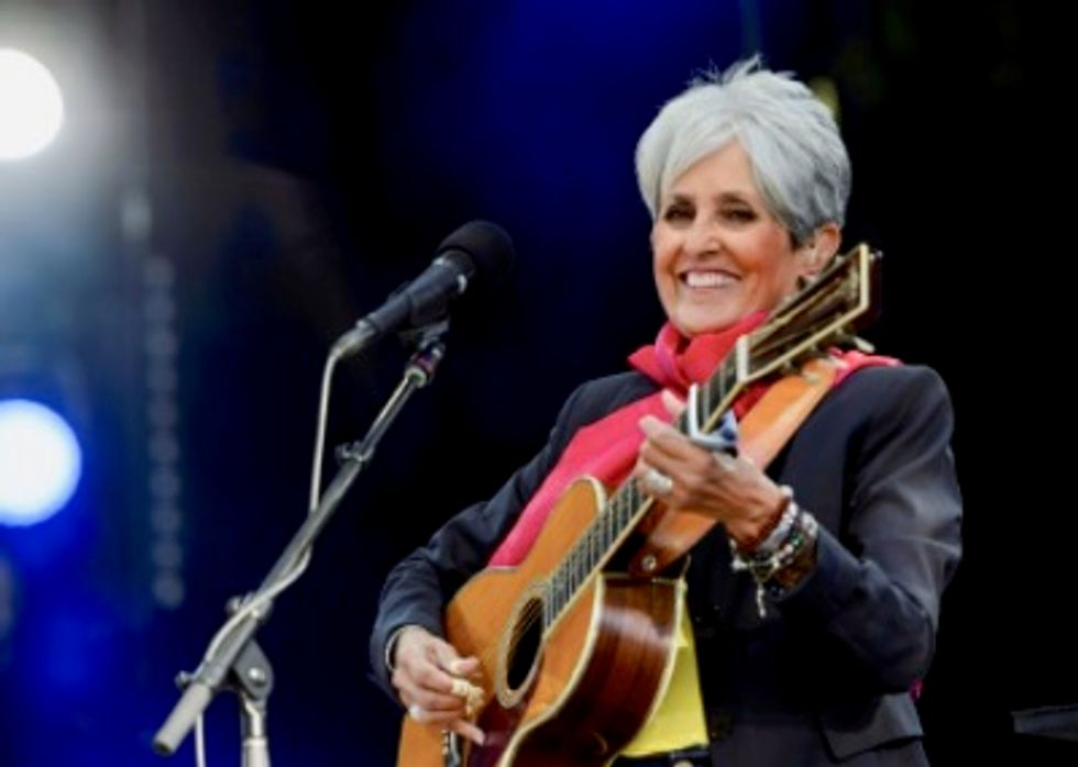 Folk icon Joan Baez can't get past Paris nightclub doorman