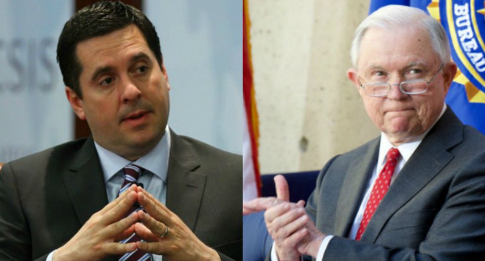 Devin Nunes just sent Jeff Sessions a letter accusing the FBI of breaking the law