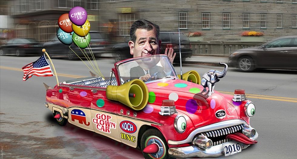 Cruz, Bush, Rubio, Carson — the whole GOP clown car — cast their lot with Indiana’s anti-LGBT stance