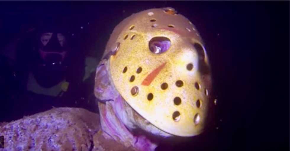 Creepy underwater statue of Jason Voorhees in Minnesota lake continues to spook swimmers