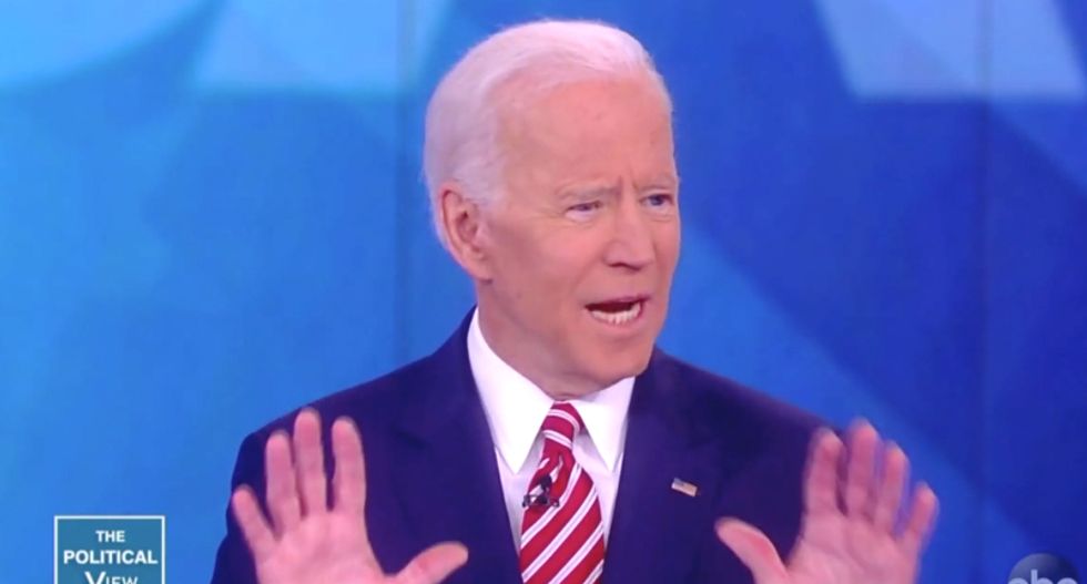 'It's not the example of our power, it's the power of our example': Biden says Trump took America off track