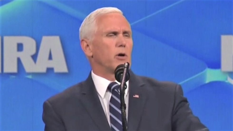 Pence goes on bizarre anti-Bernie rant at NRA convention: 'Freedom ended slavery -- not socialism'
