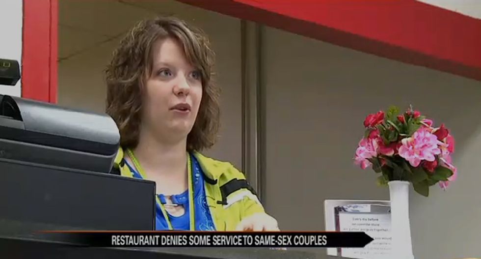 Owner of Indiana pizzeria that won't cater gay weddings tells conservative host they may close business