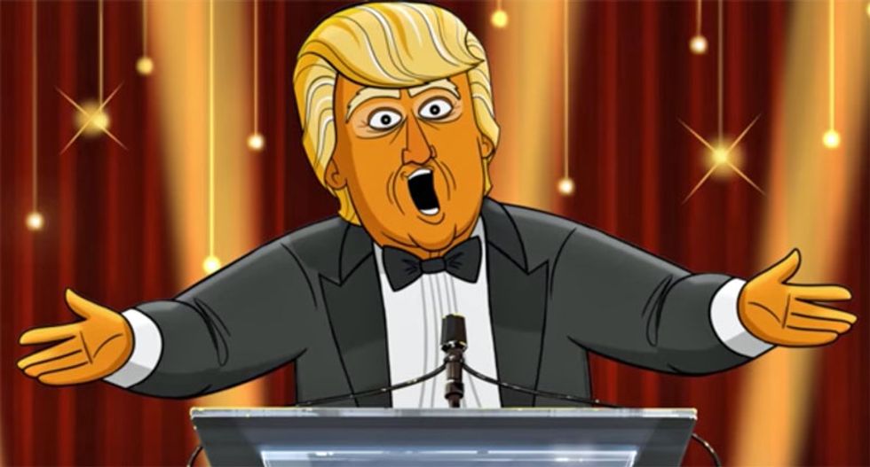 Showtime's Cartoon President loves 'Coco' at the Oscars: 'There's nothing like singing and dancing dead Mexicans'