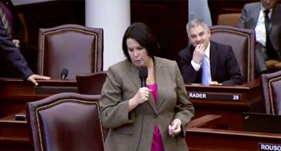 Watch: Florida Republican tells colleagues that 'thoughts and prayers' are the only defense against evil