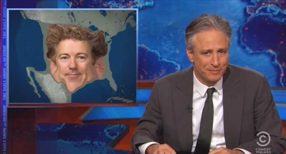 Jon Stewart: Even Hillary thinks Rand Paul took too long to say he's running for president