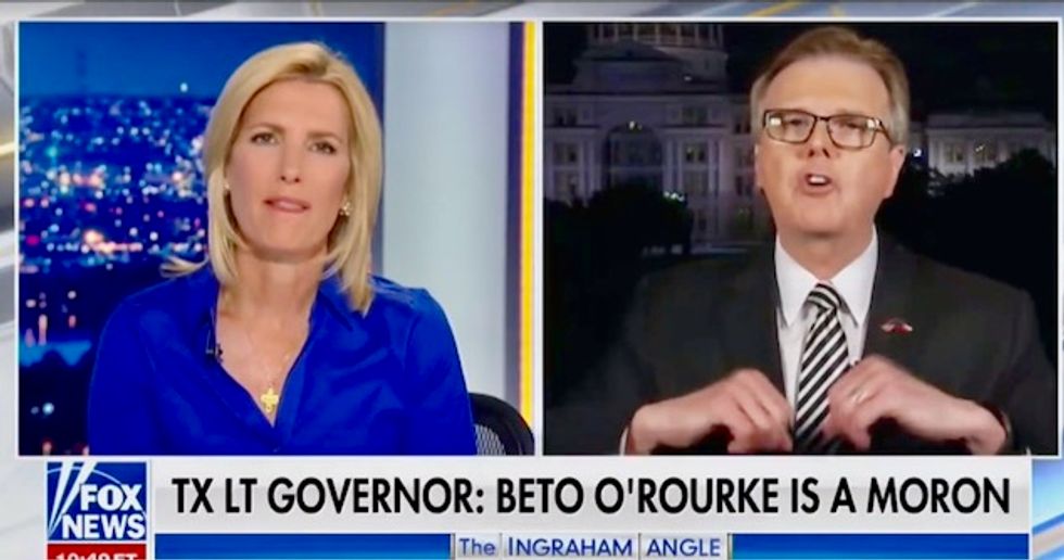 WATCH: Far right extremist Texas Lt. Gov. uses old anti-gay slur to try to smear Beto O'Rourke