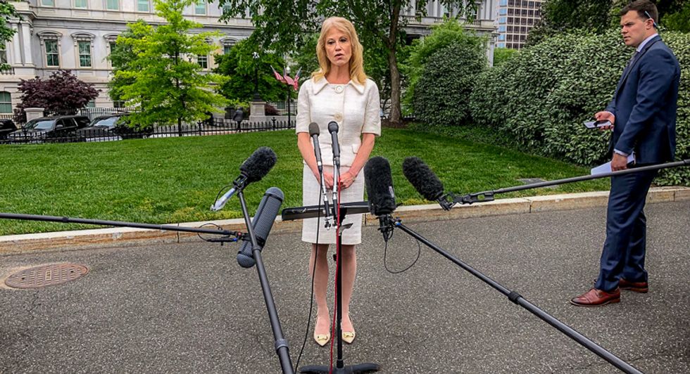 Kellyanne Conway won't say if Trump knew about Mueller's disappointment in Barr because she's not 'under oath'