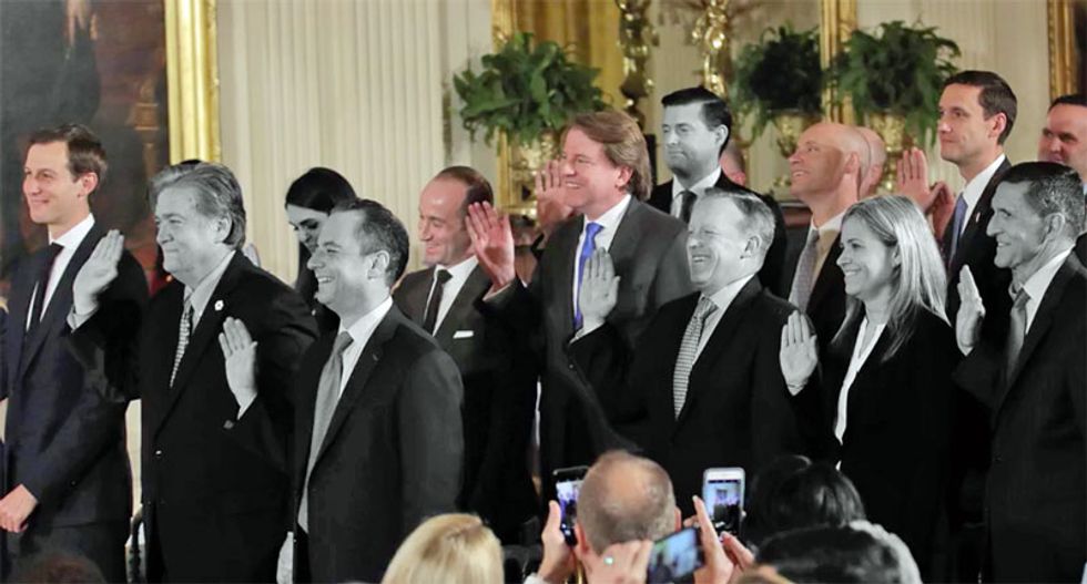 Devastating graphic featured by MSNBC's Katy Tur destroys the White House spin on its staffing crisis