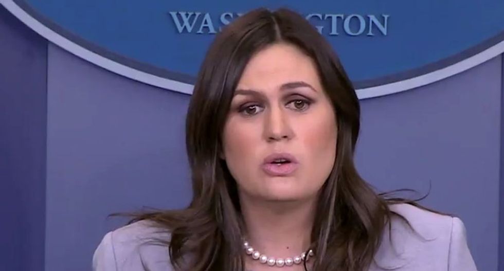 Former Obama security council staffer catches Sarah Sanders in a lie about Trump's new Russia sanctions