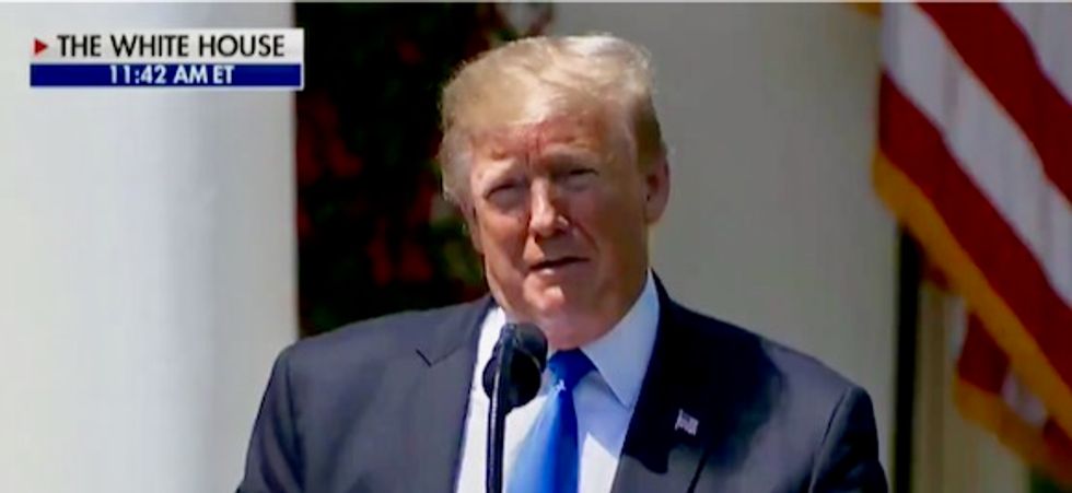 Trump brags about his new regulation enabling taxpayer-funded religious discrimination against LGBT people, women