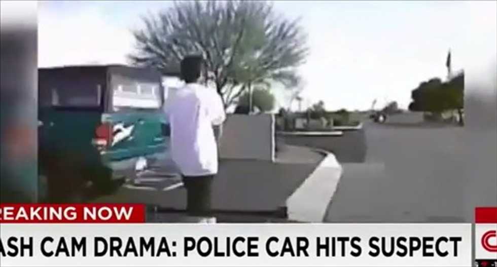 WATCH: Arizona cops run over rifle-toting suspect because they wanted to ‘save his life’