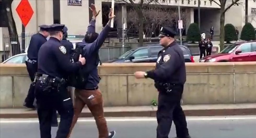 Cursing out the cops is perfectly legal -- but police routinely arrest people for it