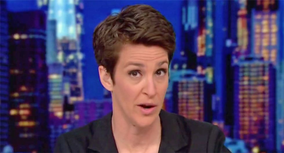 MSNBC's Rachel Maddow shows what Trump was trying to distract from with his latest racist attacks