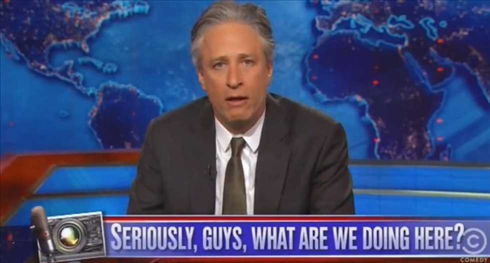 Jon Stewart hammers cable news shows: Stop using footage of fatal police violence as your 'screensavers'