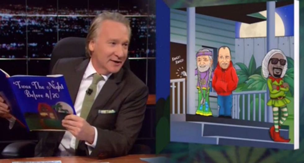 'Twas the night before 4/20': Bill Maher delivers a hilarious stoner fairy tale