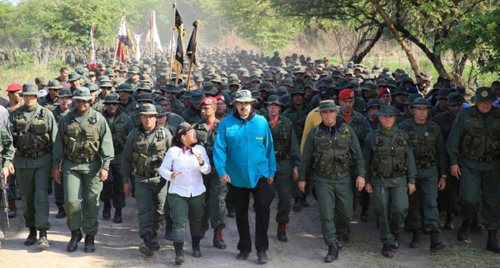 Venezuela’s Maduro warns his troops to be ‘ready’ for US military action