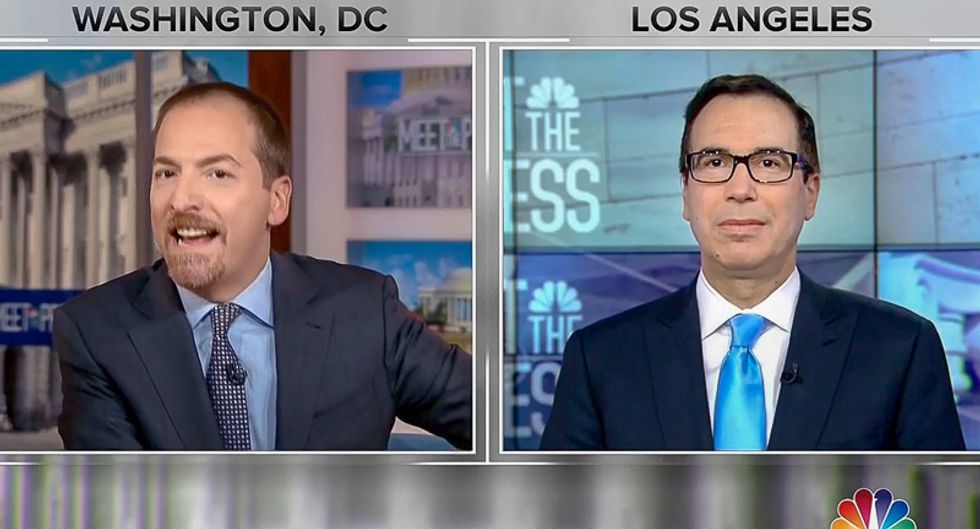 Steve Mnuchin to Chuck Todd: I tell my kids to 'focus on policy' when Trump calls you 'son of a b*tch'
