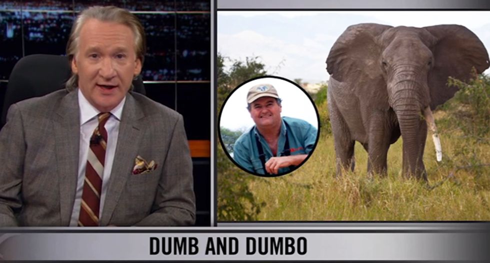 Bill Maher: If you're on a safari to kill elephants and the elephant kills you instead... 'good'
