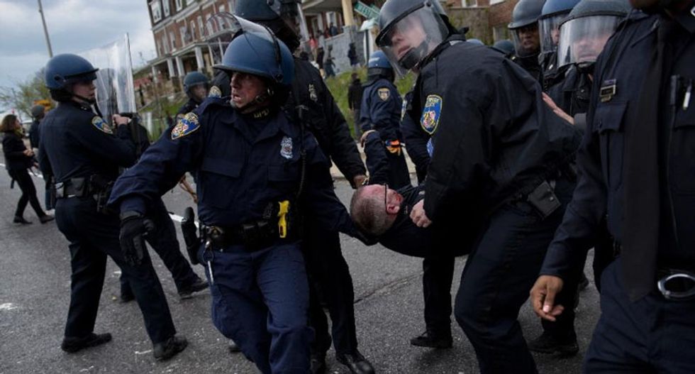 'An overwhelming display' of National Guard troops on Baltimore streets after night of chaos