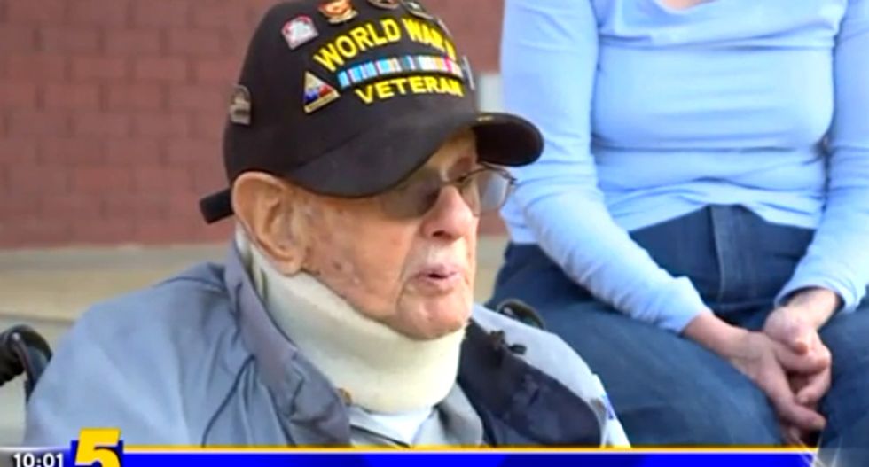 WWII veteran gives a dire warning after neo-Nazis disrupt Holocaust Remembrance Walk in Arkansas