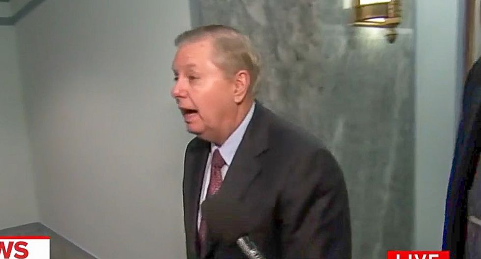 GOP lawmakers attending Trump lunch cower instead of confronting attack on McCain: 'I've said all I'm going to say'
